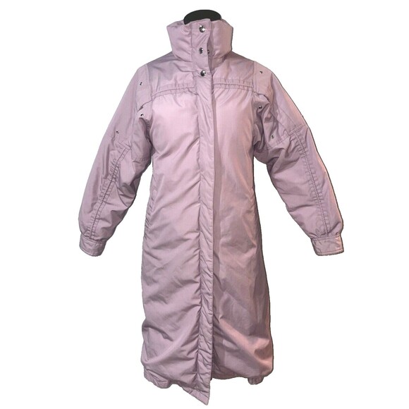 Down Crest Women’s Vintage Long Down Winter Coat size 4 Lavender - Picture 1 of 14